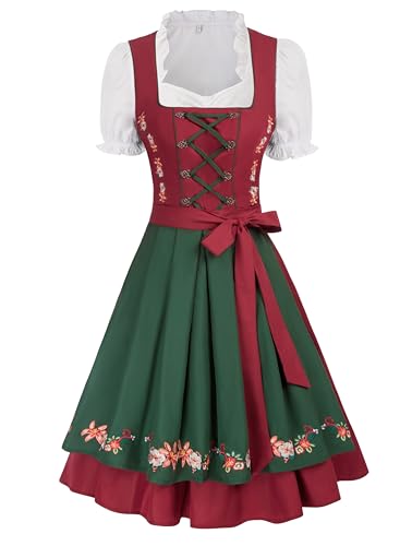 JASAMBAC Women's German Dirndl Dress Costume for European...