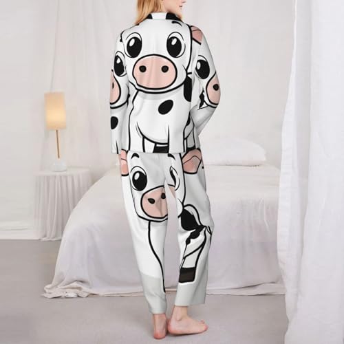 Pyjama 2 pièces confortable avec motif vache laitière original - 5
