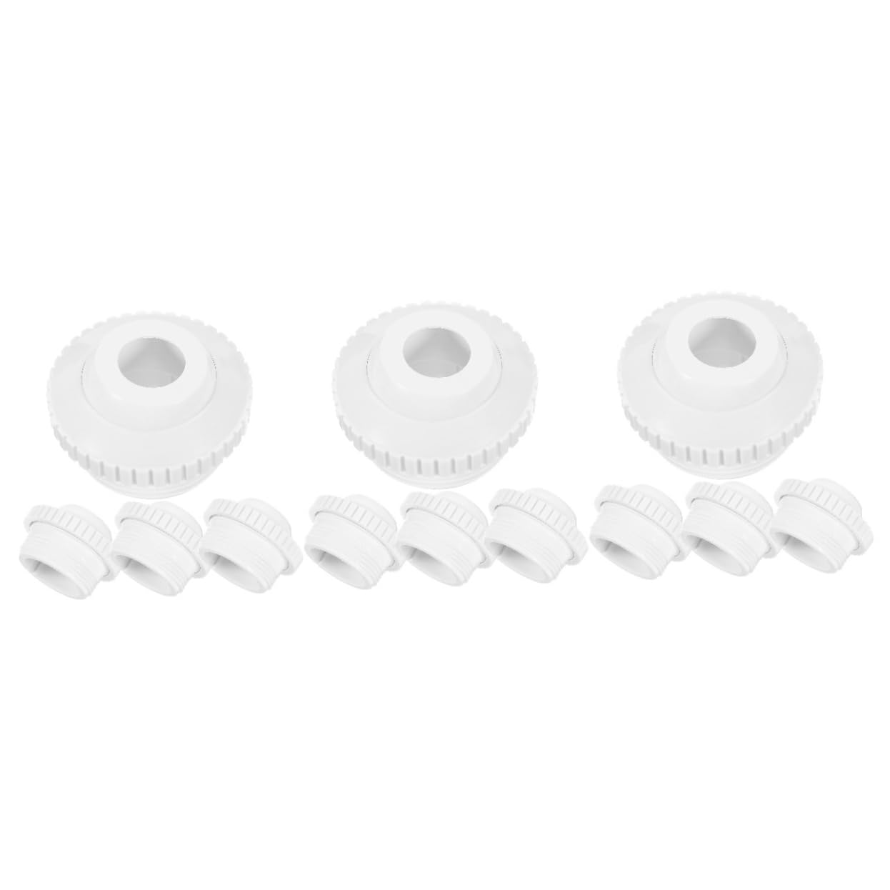 BESPORTBLE 3 Series Chorros De Masaje para Piscina Jetnozzle Jet Nozzle Bomba Flota Accesorio De Boquilla De Salida De Entrada De Agua De Plástico El Plastico 4 Piezas X 3