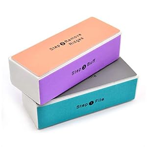 4 Way Nail Buffer Block – File,Smooth,Shine-Nail Polisher Sponge Emery Board Nail Art Care Buffing Buffer Mini Manicure Sanding Blocks Shine Pedicure Tool For Women Lady(Random Color,10 PCS)