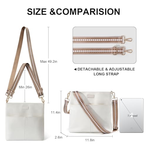 YaKuss Messenger Bag for Women with Adjustable Strap,Crossbody Bag for Women Waterproof Lightweight purses2