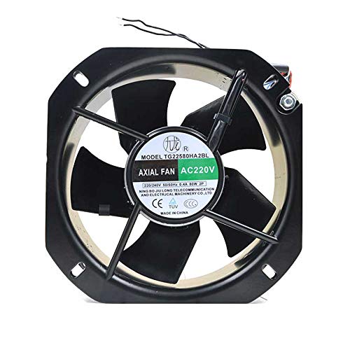 Ventilateur TG22580HA2BL 220V 0.4A refroidisseur serveur onduleur 22cm métal