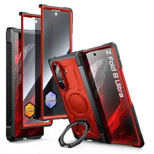 SUPCASE for Galaxy Z Fold 8 Ultra Case, Glass & Privacy Screen, Full Hinge