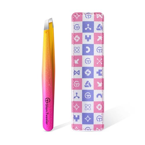 Expert Slant Tweezer - GlamTweeler Stainless Steel Tweezers for Men & Women