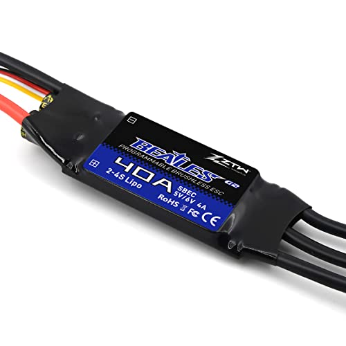 ESC 40A avec SBEC 4A intégré, régulation fluide 2-4S pour avion RC