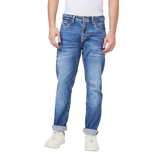 Image of Spykar Men's Rover Regular Fit Mid Rise Casual Jeans
