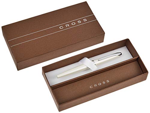 Cross ATX Penna Stilografica Pointe Moyenne bianco...