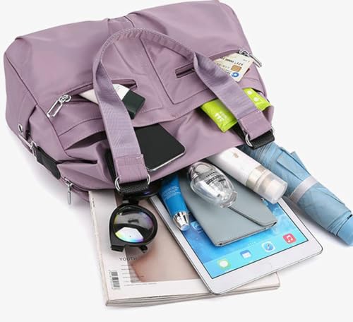 Nylon Tote Bag Large Capacity Water - Resistant Multi - Pocket Convertible Style Everyday Travel Handbag3