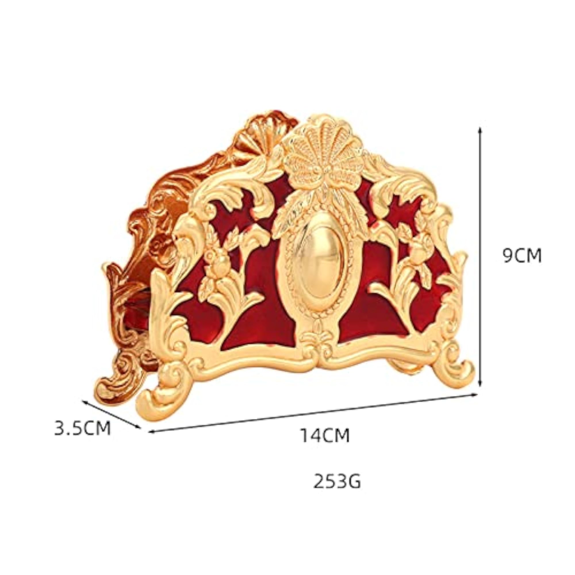 Creative Napkin Holder Zinc Alloy for Kitchen Countertop