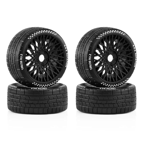 RC�C�����f�����i For FSRC GT 1/8 For Arrma For Infraction For Limitless For FELONY 1/7 RC �J�[ 4 �S���^�C���z�C�[�� 17 �~�����[�g���Z�p�n�u�^�C���A�b�v�O���[�h�p�[�c(Bl