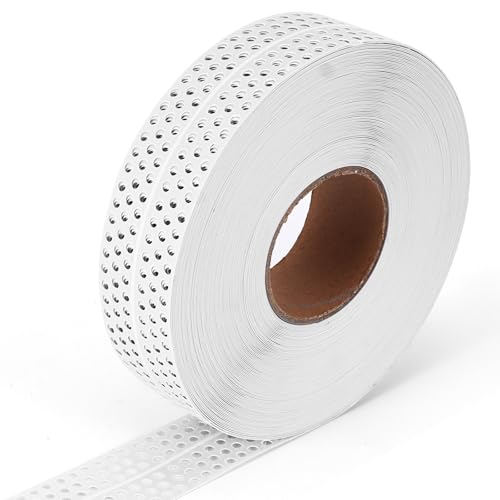 PCXWTLN Cinta para juntas, 40 m x 5 cm, autoadhesiva, fuerte PVC, para paneles de yeso, cinta para juntas de yeso, cinta para juntas reforzada, para paneles de yeso, protección de bordes para unir