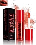 Caedelfly Matte Powder Lipstick for Women, Velvet Liquid Lipstick Red Lipcolor Lightweight Powder Texture Long Lasting High Pigmented Lipstain Nonstick Smudge-Proof Lip Gloss Lip & Cheek Makeup-01