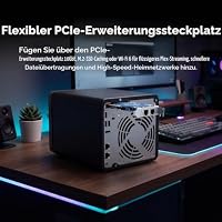 QNAP TS-464-8G-US Hochleistungs-Desktop-NAS mit Intel Celeron Quad-Core-Prozessor, M.2 PCIe Slots und Dual 2,5 GbE (2,5 G/1 G/100 M) Netzwerkverbindung (Diskless) – Ansicht 7