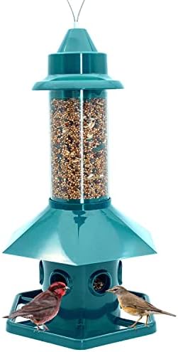 Squirrel Proof Bird Feeder for Outdoors Hanging, Gravity Protection Squirrel Proof Wild Bird Feeders for Outside