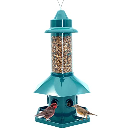 Squirrel Proof Bird Feeder For Outdoors Hanging, Gravity Protection Squirrel Proof Wild Bird Feeders For Outside #TOP2