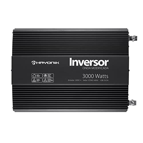 INVERSOR DE ONDA MODIFICADA 3000W 12VDC/127V PW12-1 HAYONIK