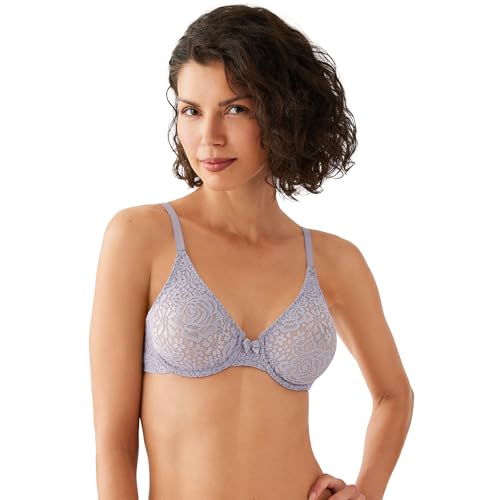 Image of Wacoal Women's Halo Lace Unlined Mid Coverage Underwire Bra, 851205