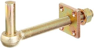 Alberts 867478 Kloben | ohne Stütze, verstellbar | galvanisch gelb verzinkt | Dornmaß Ø16 mm | Länge 180 mm | 10er Set