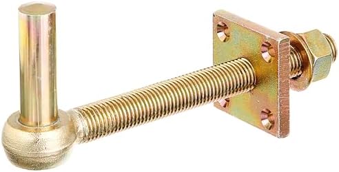 Alberts 867478 Kloben | ohne Stütze, verstellbar | galvanisch gelb verzinkt | Dornmaß Ø16 mm | Länge 180 mm | 10er Set