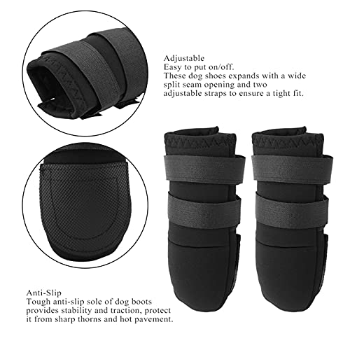 Botas Antiderrapantes para Cães, Sapatos Flexíveis para Cães de Tamanhos Diferentes Com Duas AlçAs A