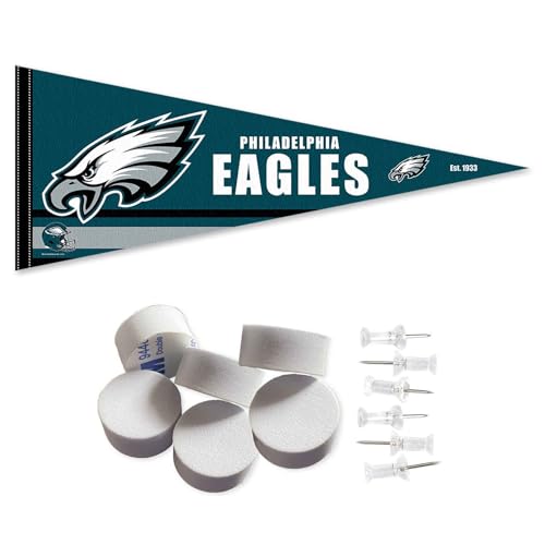 Philadelphia Eagles Pennant Banner and Wall Tack Pads