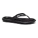 Under Armour Women's Marbella V Thong, Black/Metallic Silver, 6 B(M) US