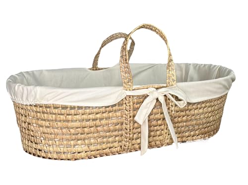 Danielstore Funda para capazo | Tamaño único, algodón, 85x55x25cm | Suave, Transpirable, fácil Lavado | Protección y Confort para bebés en moisés | No Incluye Capazo