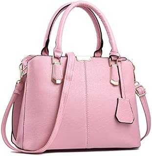 Pahajim Fashion Women Handbags PU Leather Adjustable Handle Satchel Shoulder Bags Ladies Tote Bag Casual for Outdoor Working Gifts for Womens(Black)