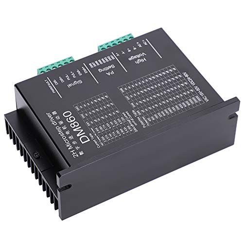 DM860 Stepper Motor Driver - 4A 80V DC Dual Stepping Motor Controller for CNC, 3D Printers, and Robotics