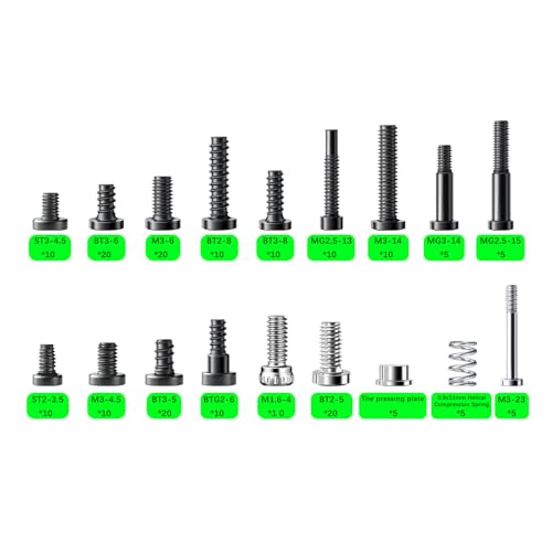 Original Bamboo Lab Screws Kit for X1 / P1 Series & AMS, Complete Assortment for Panels, Motors, Extruder & Hotend, 3D P
