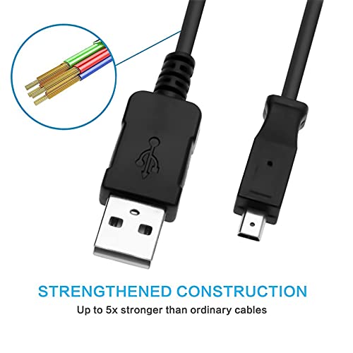Easyshare Camera USB Data Cable Cord for Kodak C140 C180 C182 C190 C310 C315 C330 C340 C350 C360 C433 C503 C513 V1003 V1073 C813 C875 C913 C1013 CD33 M320 M340 M341 V1073 V1233 Charger Charging Cord - Thumbnail 2