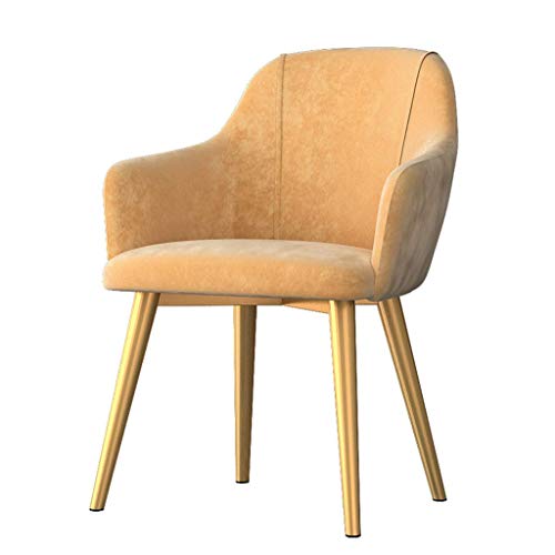 Sillas de comedor nórdicas: sillas de lujo para sala de estar y cafetería, asiento de terciopelo con respaldo, perfecto para el ocio y asientos de invitados