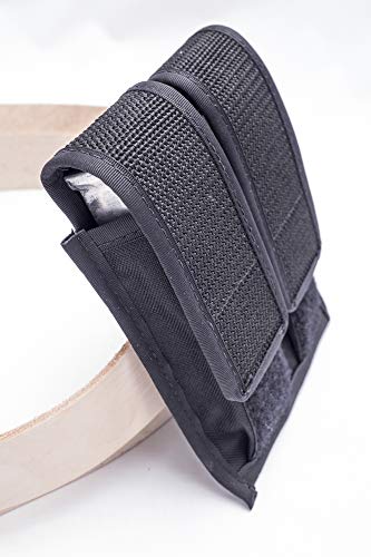 OUTBAGS USA Double Magazine Pouch for Compact Mags. Single and Double Stacked 9mm, 40 S&W, 45 ACP 6-10 Round Mags. Family Owned & Operated. Made in USA (NMPC02)