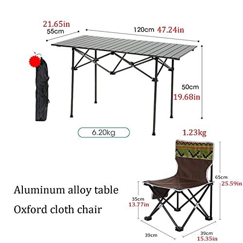 Table de camping pliante avec 6 chaises portable et ultra compacte - 4