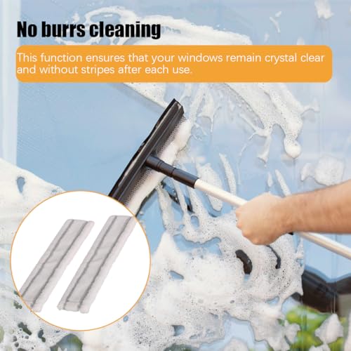 BCZR 2 Stück Ersatzmikrofaser Wischbezug, Ersatzteile Kompatibel, Fenstersauger Sprühflasche Zubehör, Für Fenstersauger Zubehör Pads Wv2 Wv5 Wv6 (27.5 * 7Cm)