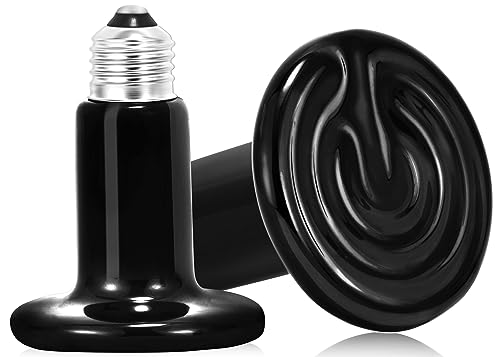 NEPTONION 2er-Pack Keramik-Wärmestrahler – 150 W Reptilien-Wärmelampe, keine Glühlampe, zuverlässige und sichere Wärmelampe für Reptilien und Amphibien