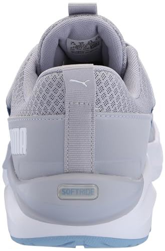 PUMA Mens Softride One4all Cross Trainer, Gray Fog Mens White-Zen Blue, 113