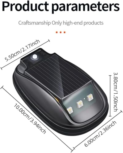 EONANT Solar LED Dach Navigation Licht - wasserdicht Solar Kabine Dach Marker mit Bewegung Vibration Sensor, Off-Road SUV Lkw Sicherheit blinkendes Outline Licht (4 Stück 1 Fernbedienung)