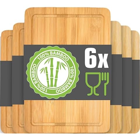 DuneDesign Bamboo Breakfast and Chopping Board Set Cover