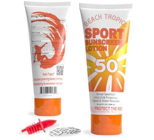 Classy Wino Sunscreen Flask 2-Pack (10 oz Each) Hidden Alcohol Container | Discreet Liquor-Disguise Bottle for Cruises Festivals & Concerts | Includes Leakproof Seals & EZ Pour Spout