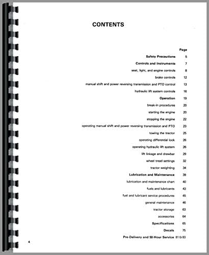 Ford 230A Industrial Tractor Operators Manual
