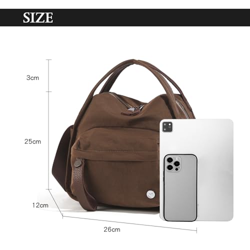 Nylon Crossbdoy Bag for Women - Small Shoulder Handbag Travel Hobo Bag Top Handle Tote Casual Satchel Purse3