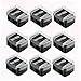 Beaupretty 30pcs Dual-Hole Mini Cosmetic Pencil Sharpener for Eyebrow Lip Eyeliner Pencils, Black Makeup Sharpener Tool for Precise Beauty Application at Home