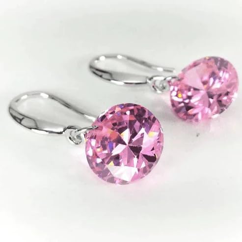 Image of Nilu's Collection Enchanting Light Weight Cubic Zircon Crystal Drop Earrings for Women and Girls, for Daily Use, Office Use