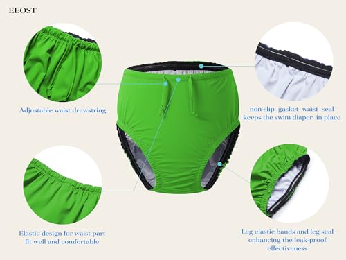 Image of Youth Special Needs Reusable Swim Diapers Swimwear for Incontinence | Unisex reusable swim diaper with waterproof leakproof protection for incontinence special nedds