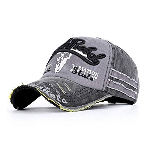 Chapeau de coton lavable avec broderie lettre pour sport de plein air