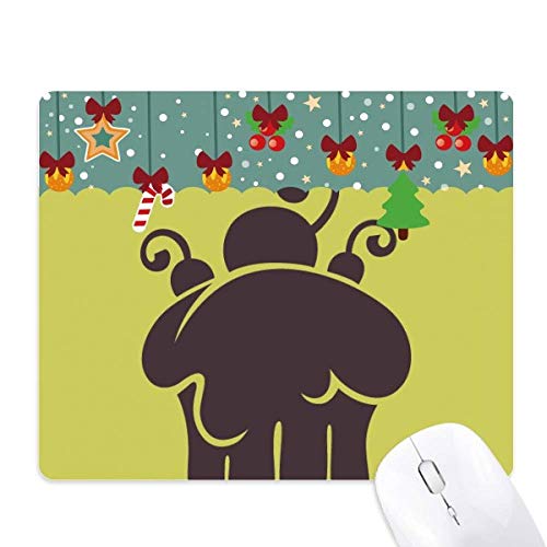 Tapis de souris silhouette cerise glace pour éviter les glissements