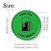 Zoragarria 200-1000 Custom Plastic Chips,Personalized Design of Logo, Image, Text Printed on Coins, Good for Drink Tokens, Poker Games, Bar, Business Cards and Party (Green)
