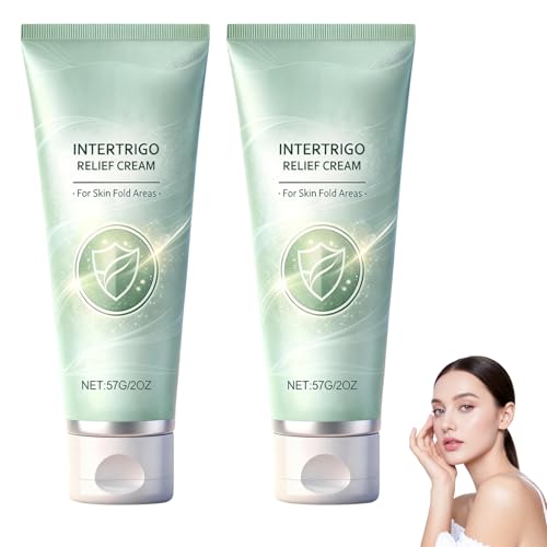 XiuFa 2PCS Intertrigo Cream Skin Fold Care & Chafing Support Cream Supports Skin Comfort Fast-Drying Non-Greasy Formula for Daily Use