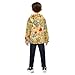 Cute Girls Boys Fleece Jacket Colorful Flowers Botanical Boys Jackets Boys' Fashion Hoodies Sweatshirts with Pockets for Toddler and Kids, 3T